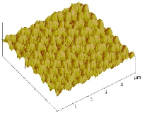 AFM images of nanopatterned FTO: nano pillars